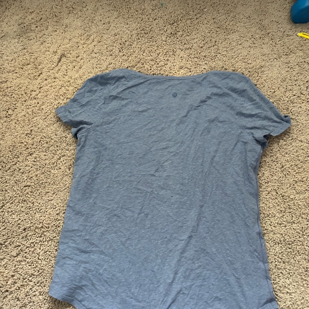 lululemon athletica Blue Short Sleeve Tee